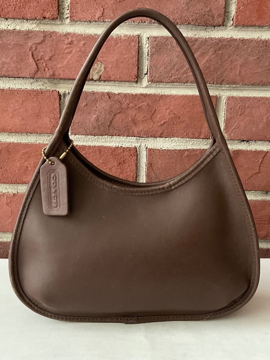 Coach Handbags - Coach Vintage JOG-9027 Mini Ergo Hobo Satchel Brown Leather Bag Made in USA